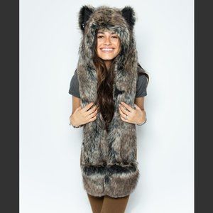 Direwolf Faux Fur SpiritHood